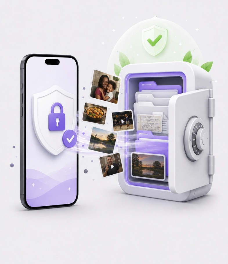 The Vault keeps the files you put in it